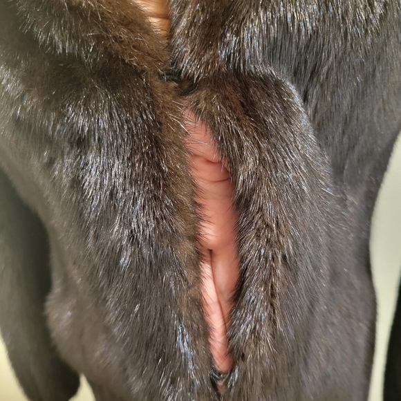 NATURAL Female Mahogany Full Length Mink Coat - Picture 13 of 14
